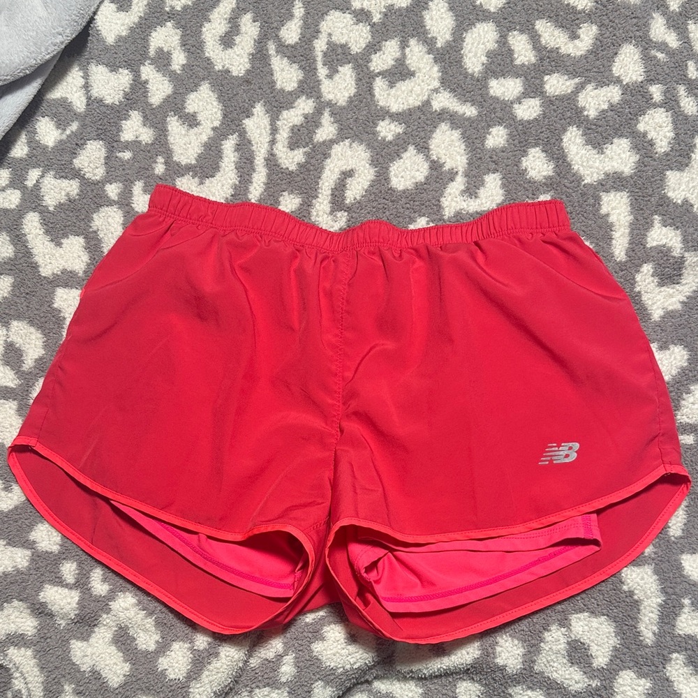 New Balance Women's Bright Red Athletic Shorts